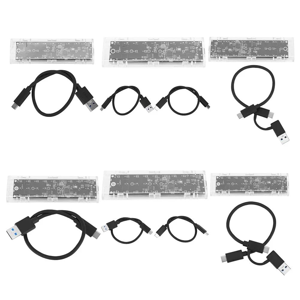 M.2 NGFF SATA Ŭ SSD ̽, USB 3.1 C Ÿ, 10Gbps ָ Ʈ ũ ڽ, B Ű, B + M Ű, 22230, 2242, 2260, 2280mm SSD  